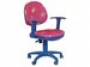  Кресло офисное CH-BL356AXSNDogs-B (синий пластик, ткань собачки на синем фоне ) 
