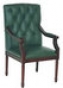  Кресло для посетителей Oriental INTER SL-100, кожа  с эффектом старения, древесина Yongda 318 